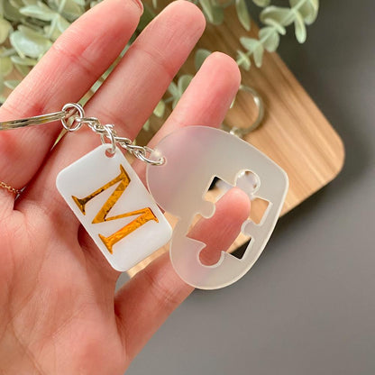 Puzzle Couple Keychains